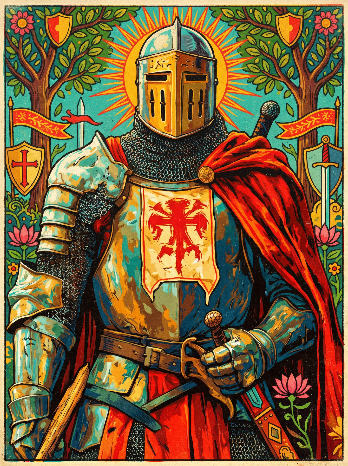 Crusader Knight Armor (150 Color Diamond Painting)