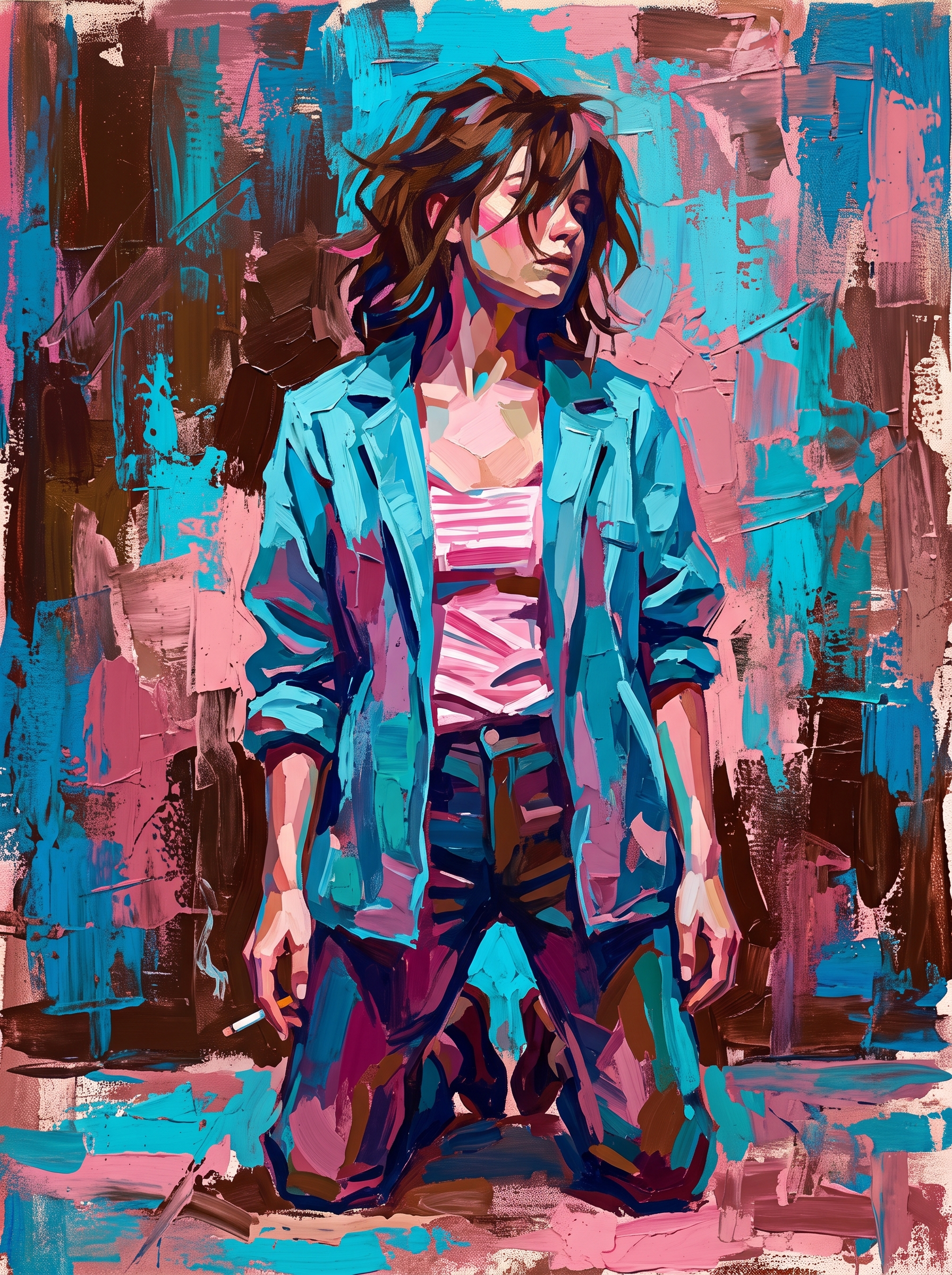 Cyan Canvas Study