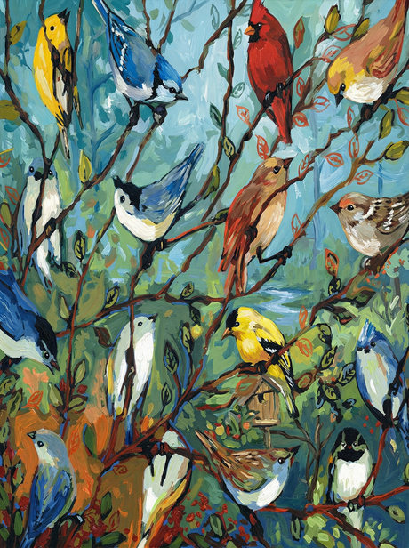 Songbirds of Spring (100 Color Diamond Painting) Diamond Painting kit