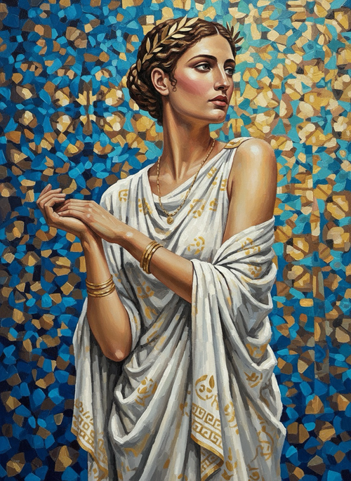 Laurel Crown Goddess (100 Color Diamond Painting) Diamond Painting kit