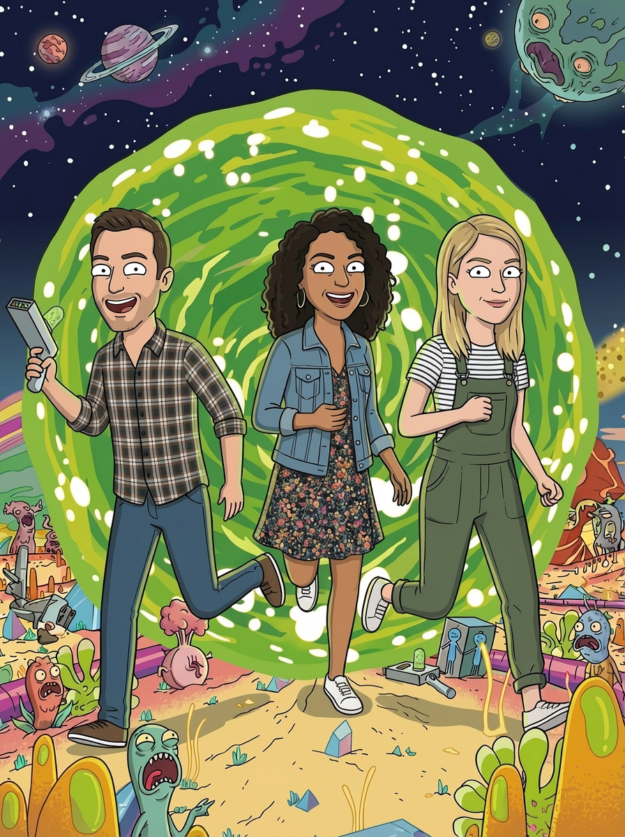 Enter the Rick and Morty Universe (Custom PBN)