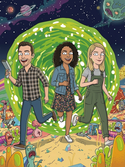 Enter the Rick and Morty Universe (Custom PBN)
