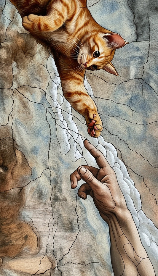 Creation of the Cat (Board Canvas)