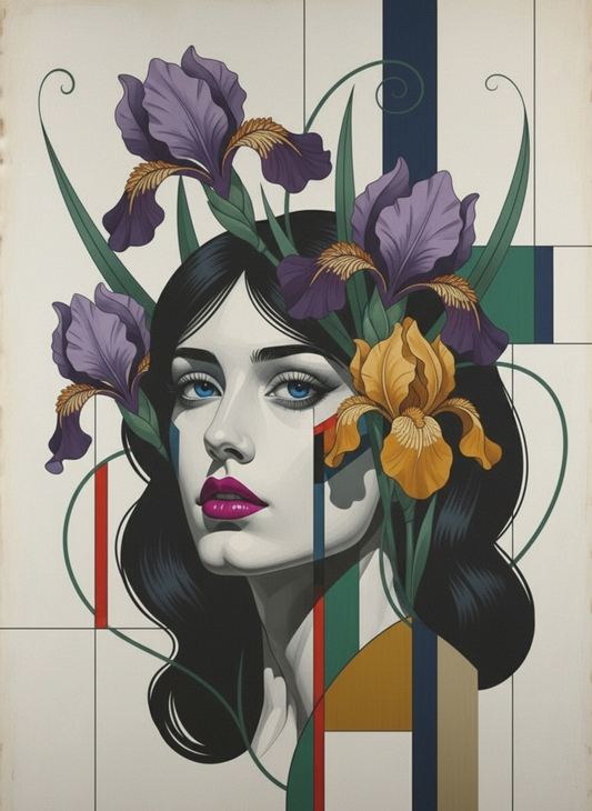 Iris Reverie (Board Canvas)