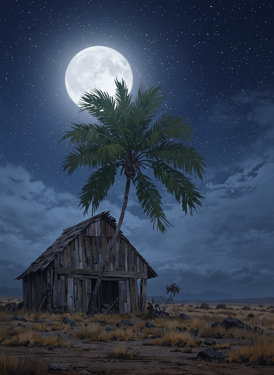 Coconut Moon (Board Canvas)