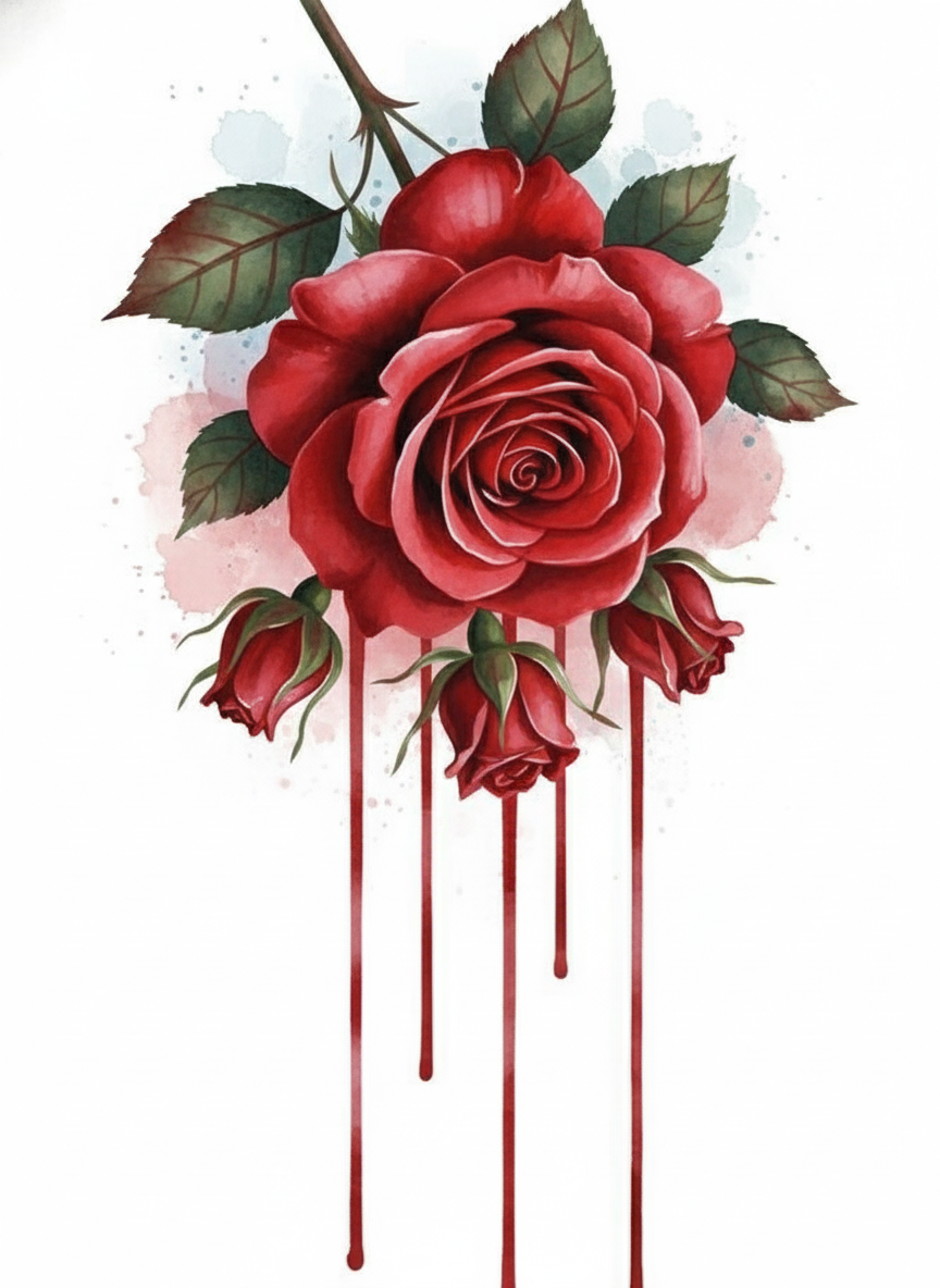 Crimson Memory (Board Canvas)