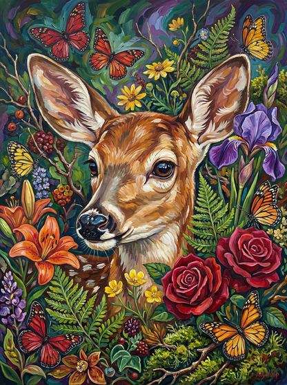 Woodland Whisper Fawn (100 Color Diamond Painting) Diamond Painting kit