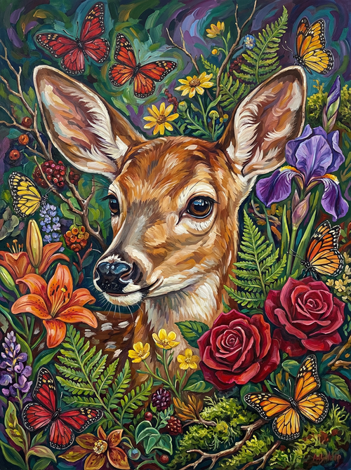 Woodland Whisper Fawn (100 Color Diamond Painting) Diamond Painting kit