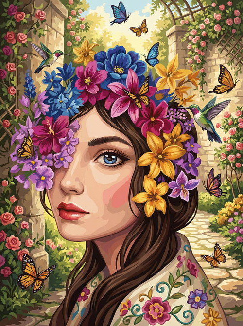 Floral Garden Grace (Diamond Painting) Diamond Painting kit