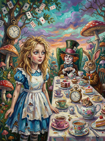 Mad Tea Time Reverie (100 Color Diamond Painting) Diamond Painting kit