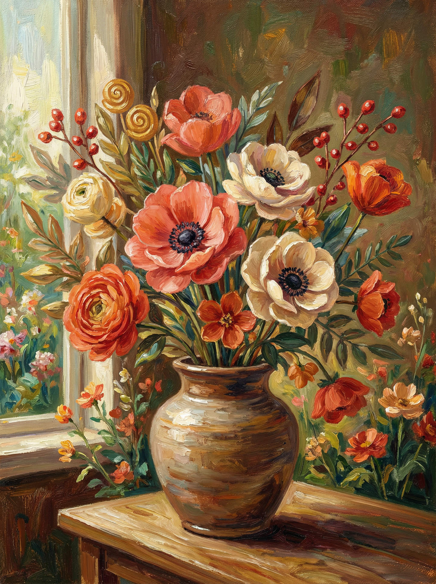Sunlit Autumn Bouquet (Diamond Painting)