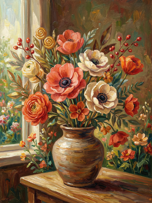 Sunlit Autumn Bouquet (Diamond Painting)