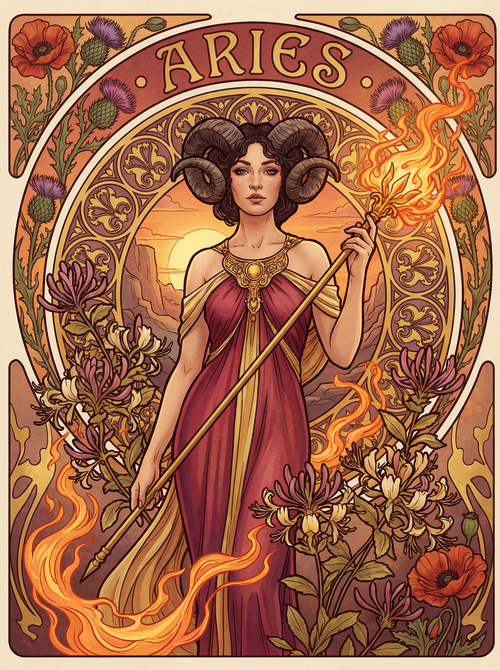 Aries Fire Empress (100 Color Diamond Painting) Diamond Painting kit