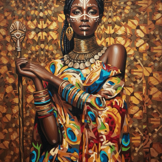 Mandala Gold Queen (100 Color Diamond Painting)
