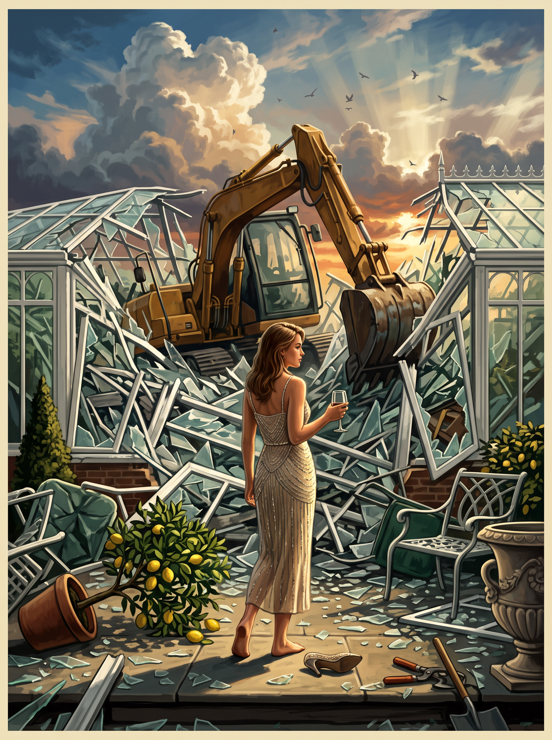 Digger in the Glasshouse