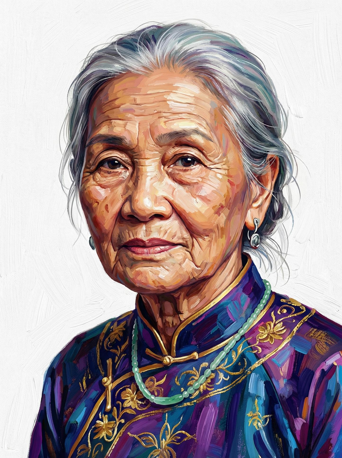 Distinguished Elder Woman (100 Color Diamond Painting) Diamond Painting kit