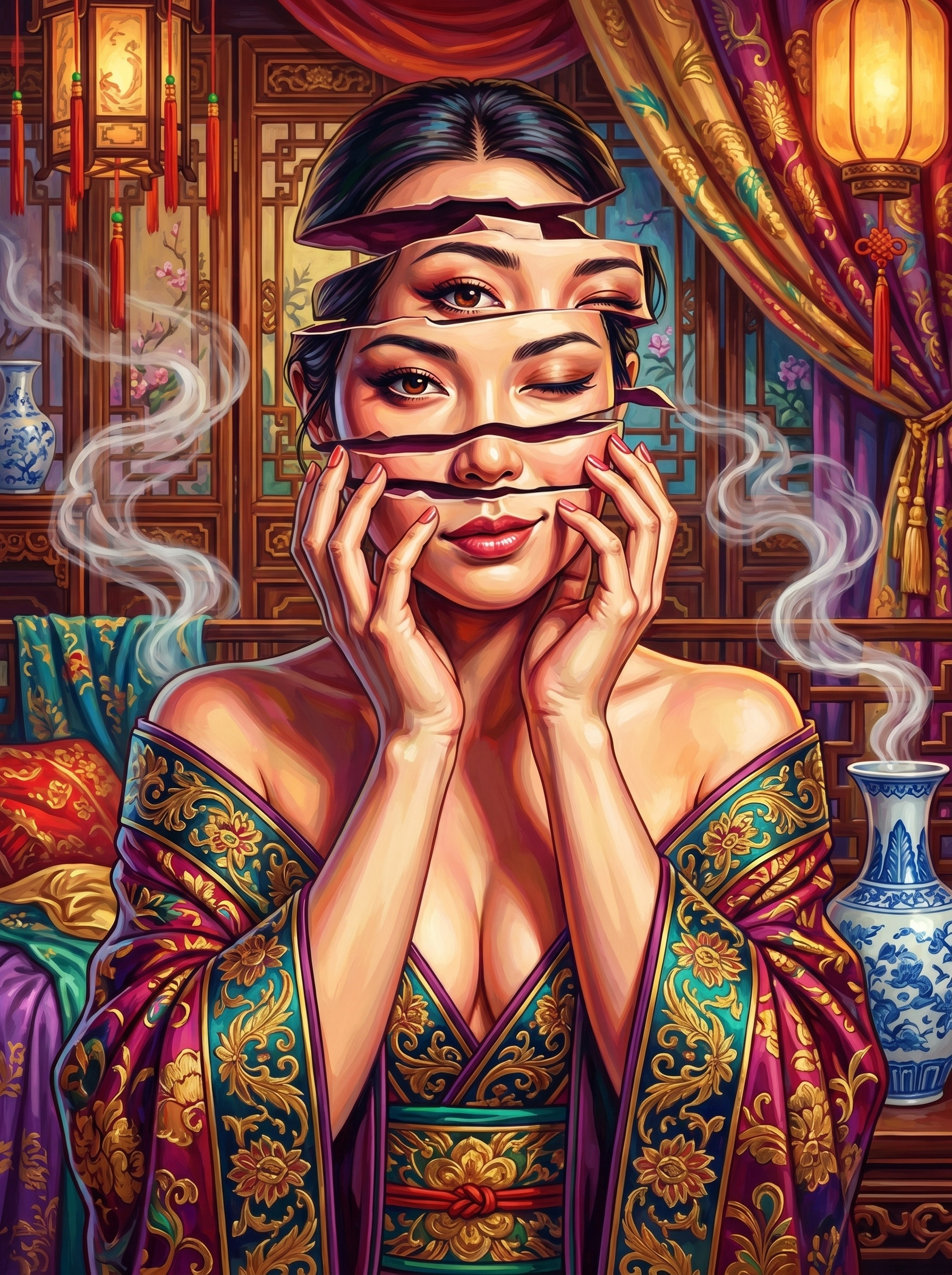 You See What She Allows (100 Color Diamond Painting)