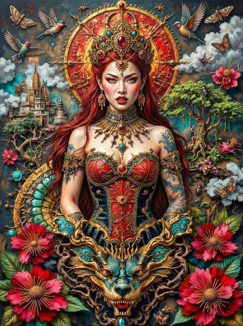 Divine Goddess Radiance (100 Color Diamond Painting)