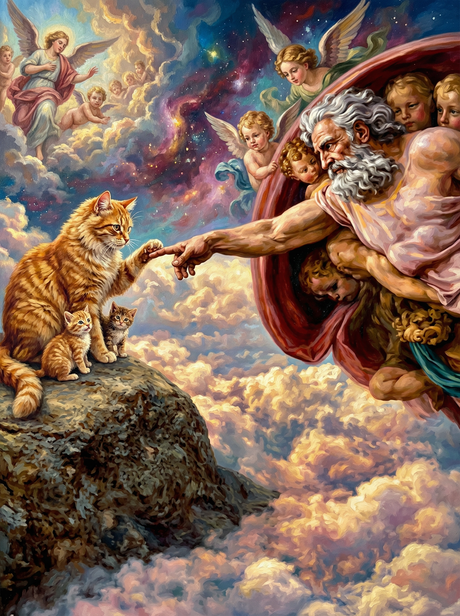 Divine Touch Creation Cat (100 Color Diamond Painting) Diamond Painting kit