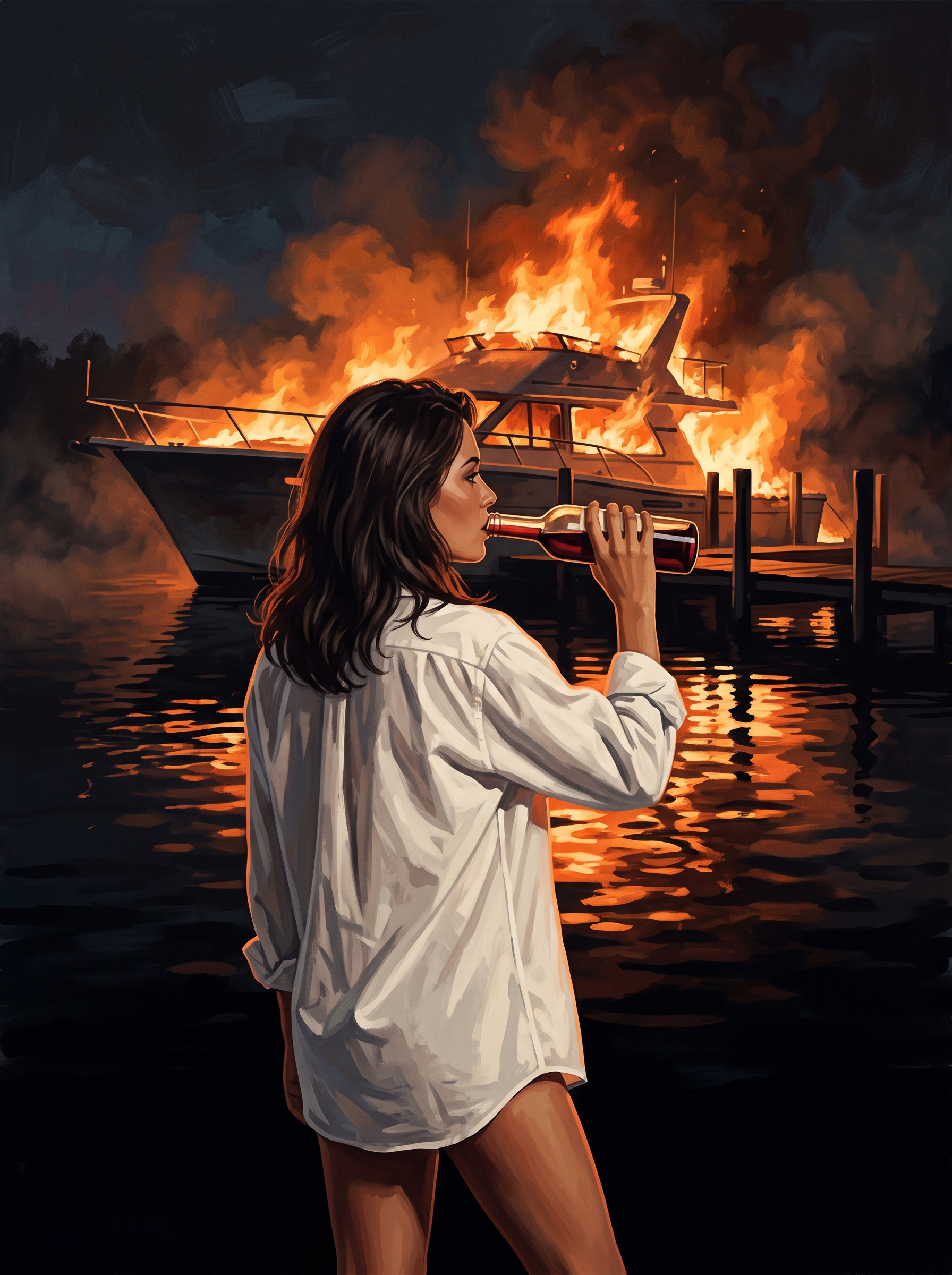 Dockside Blaze