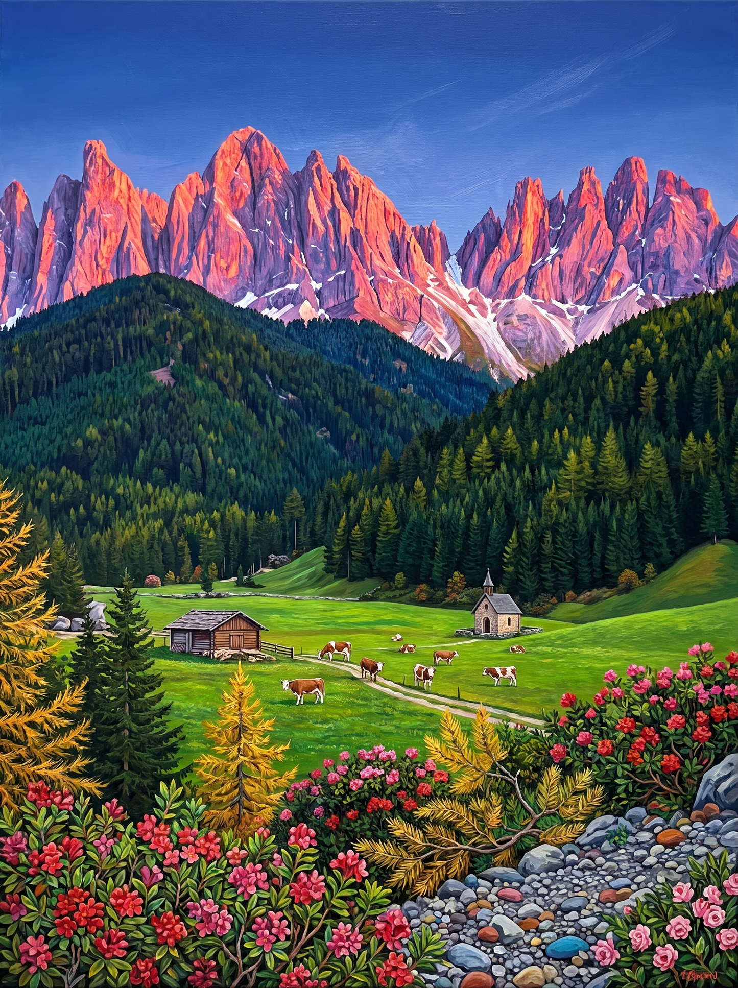 Dolomite Alpenglow