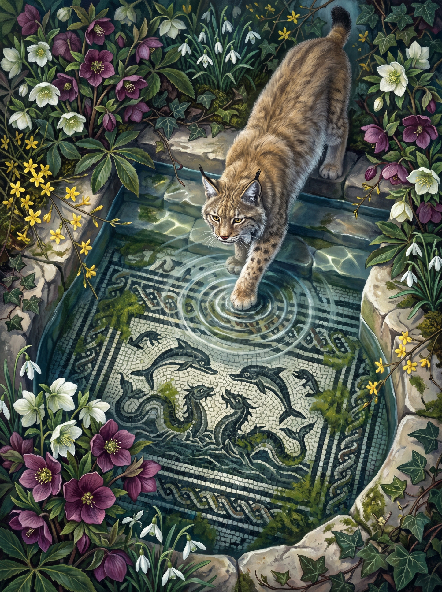 Dolphin Mosaic Lynx