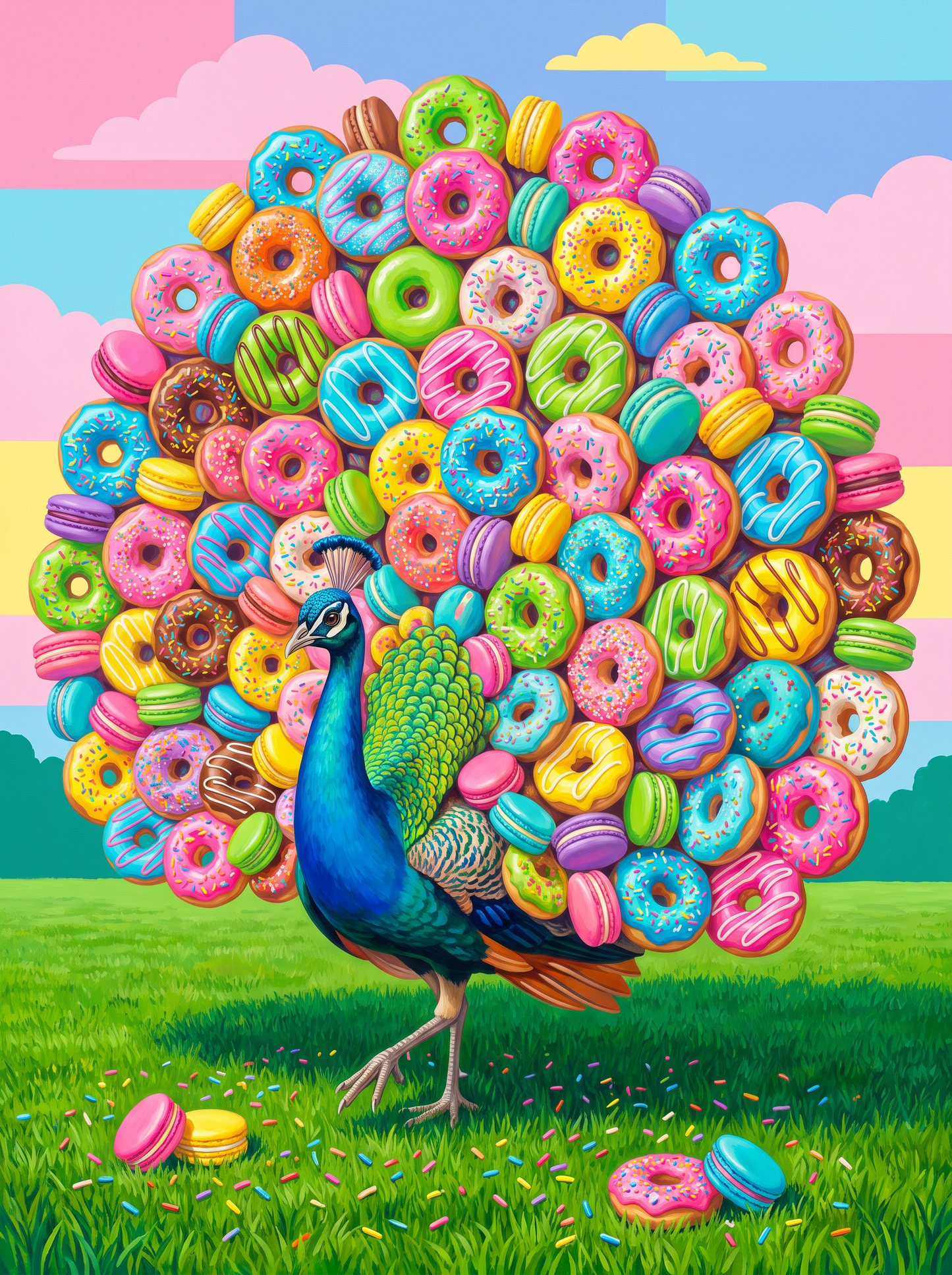 Donut Tail Peacock