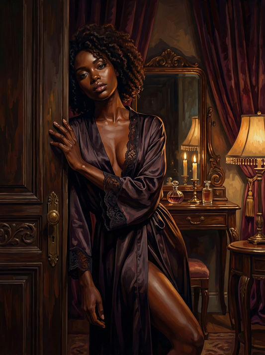 Doorway in Plum Silk