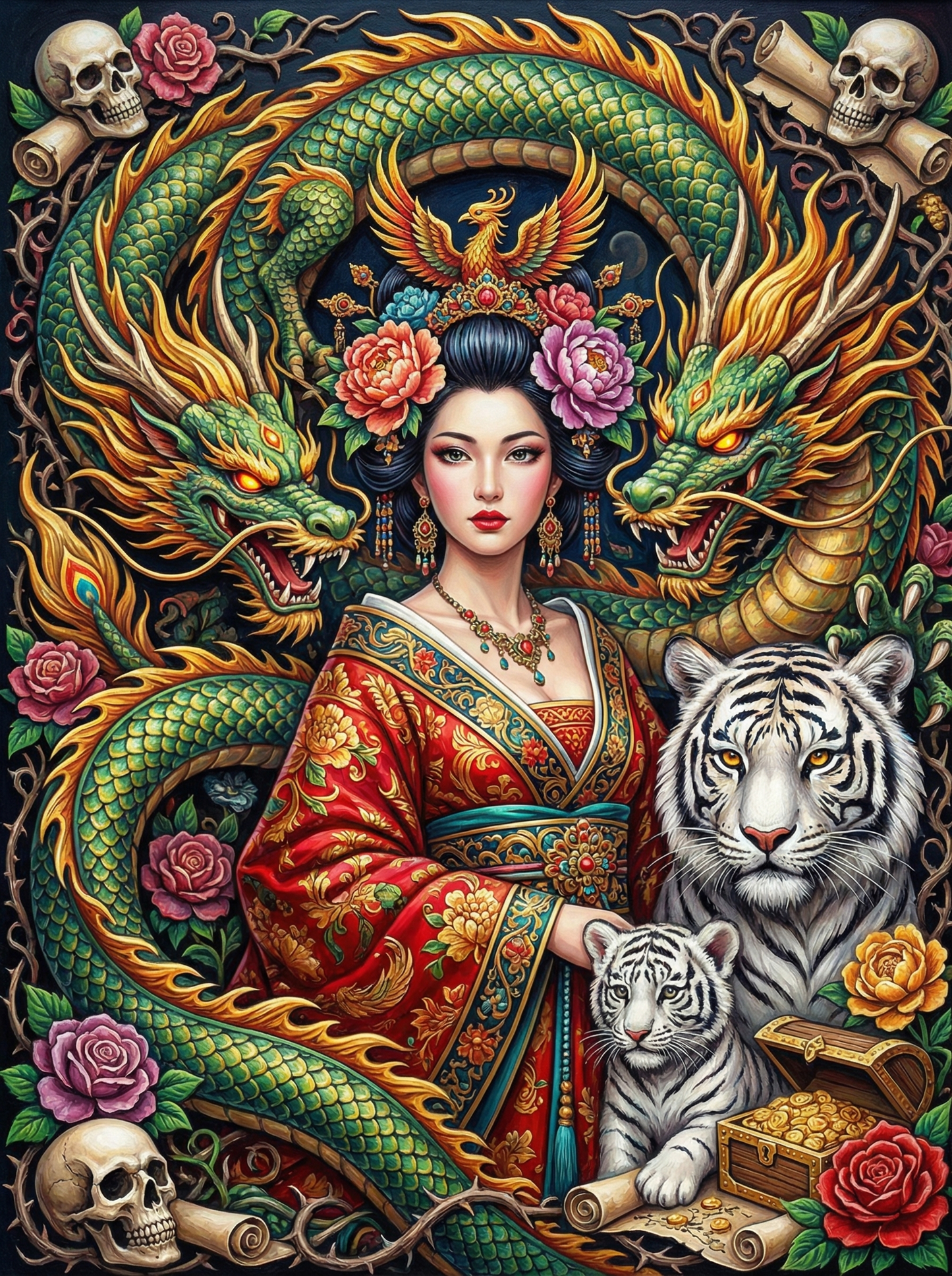 Dragon Guardian Empress (100 Color Diamond Painting) Diamond Painting kit