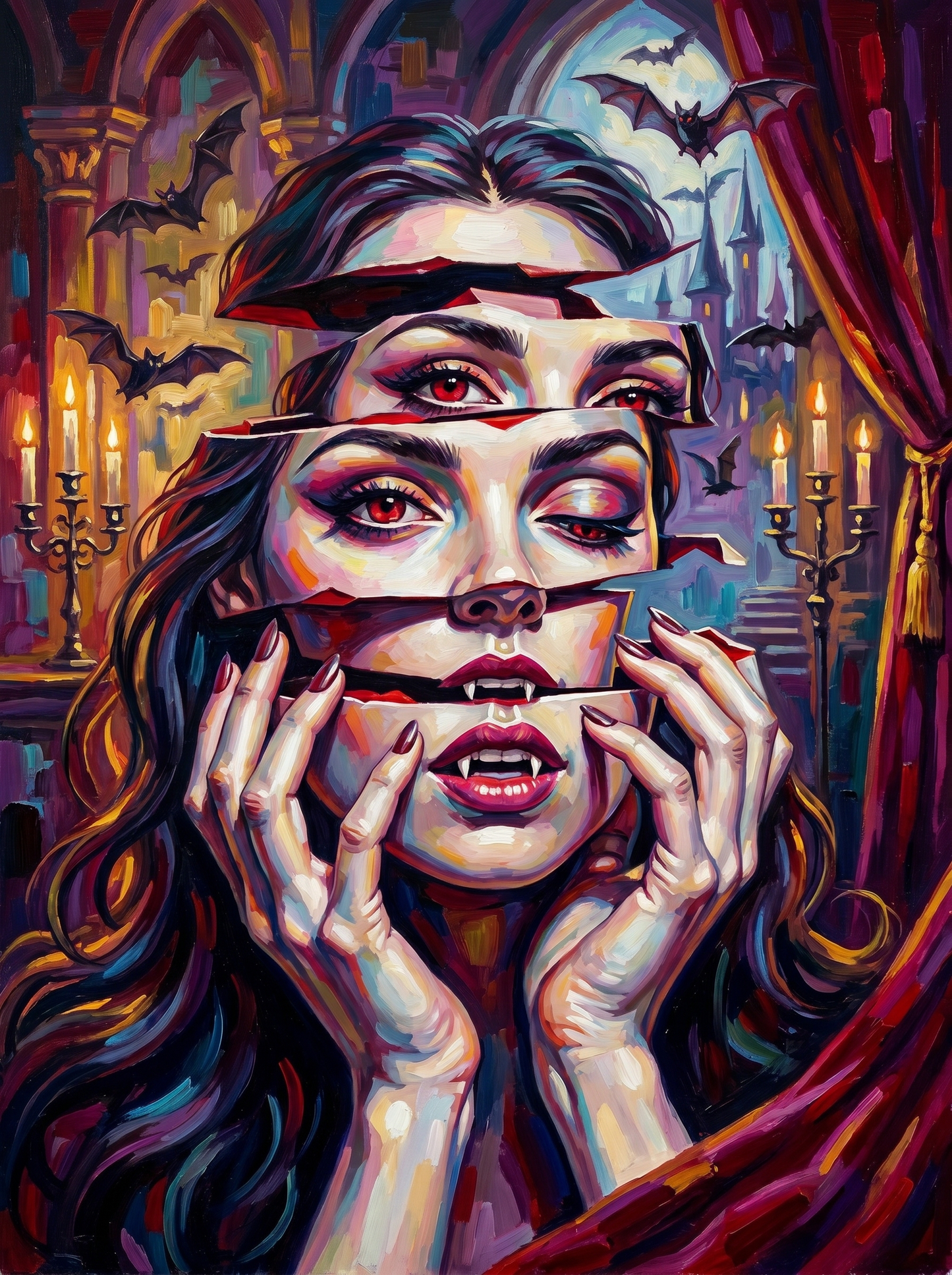 Dracula Seductress (100 Color Diamond Painting)