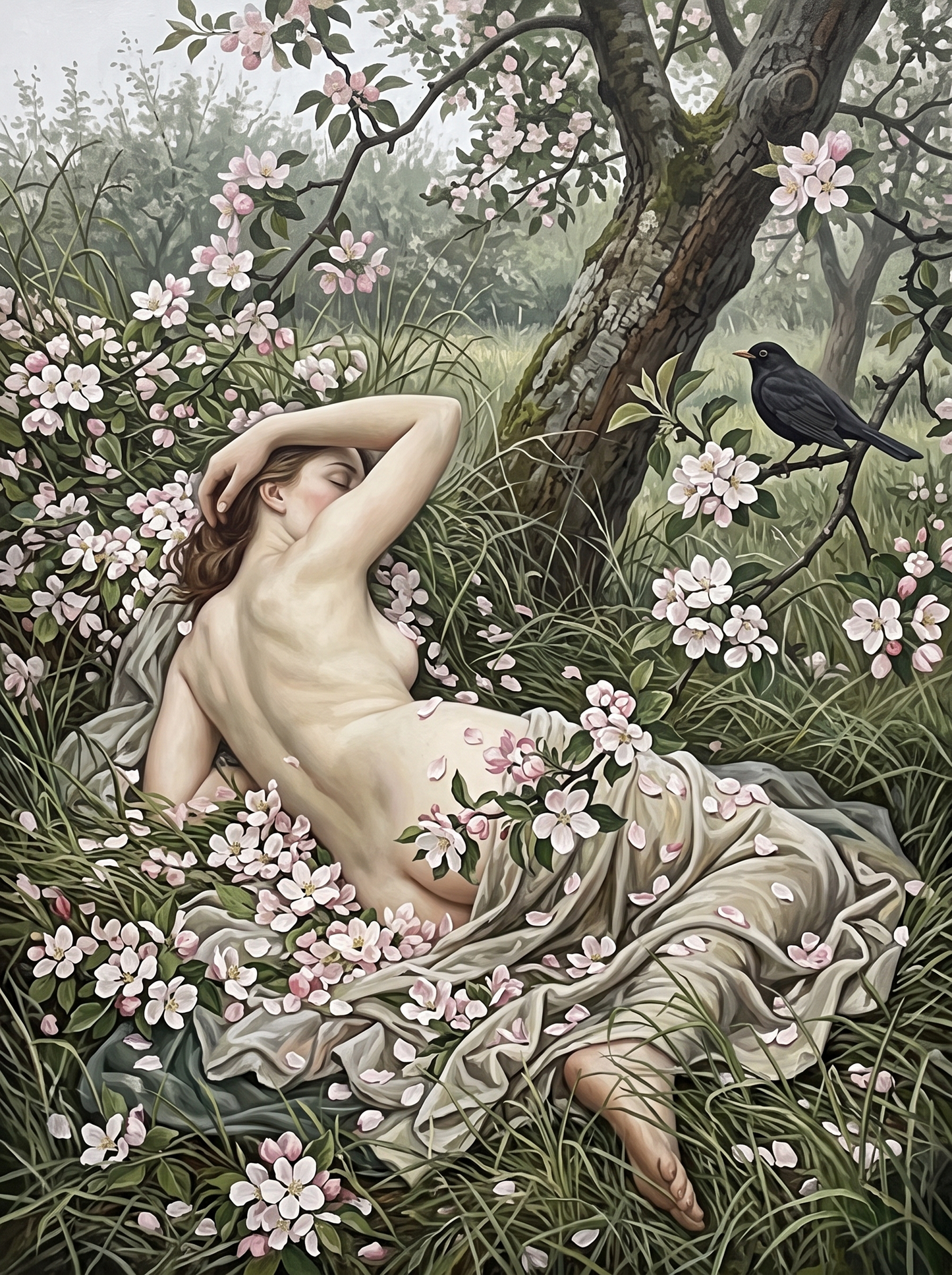 Drift of Apple Blossom