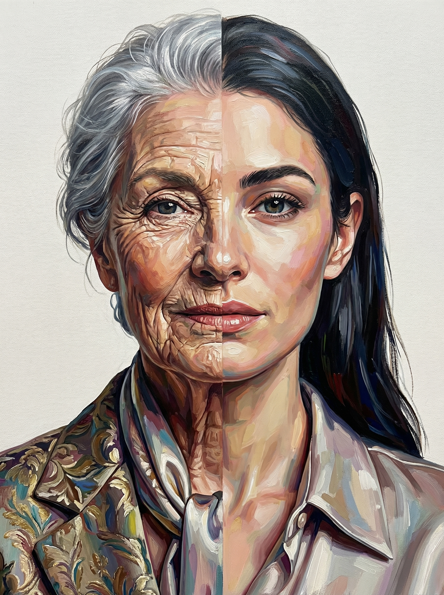 Dual Reflection Portrait (100 Color Diamond Painting) Diamond Painting kit