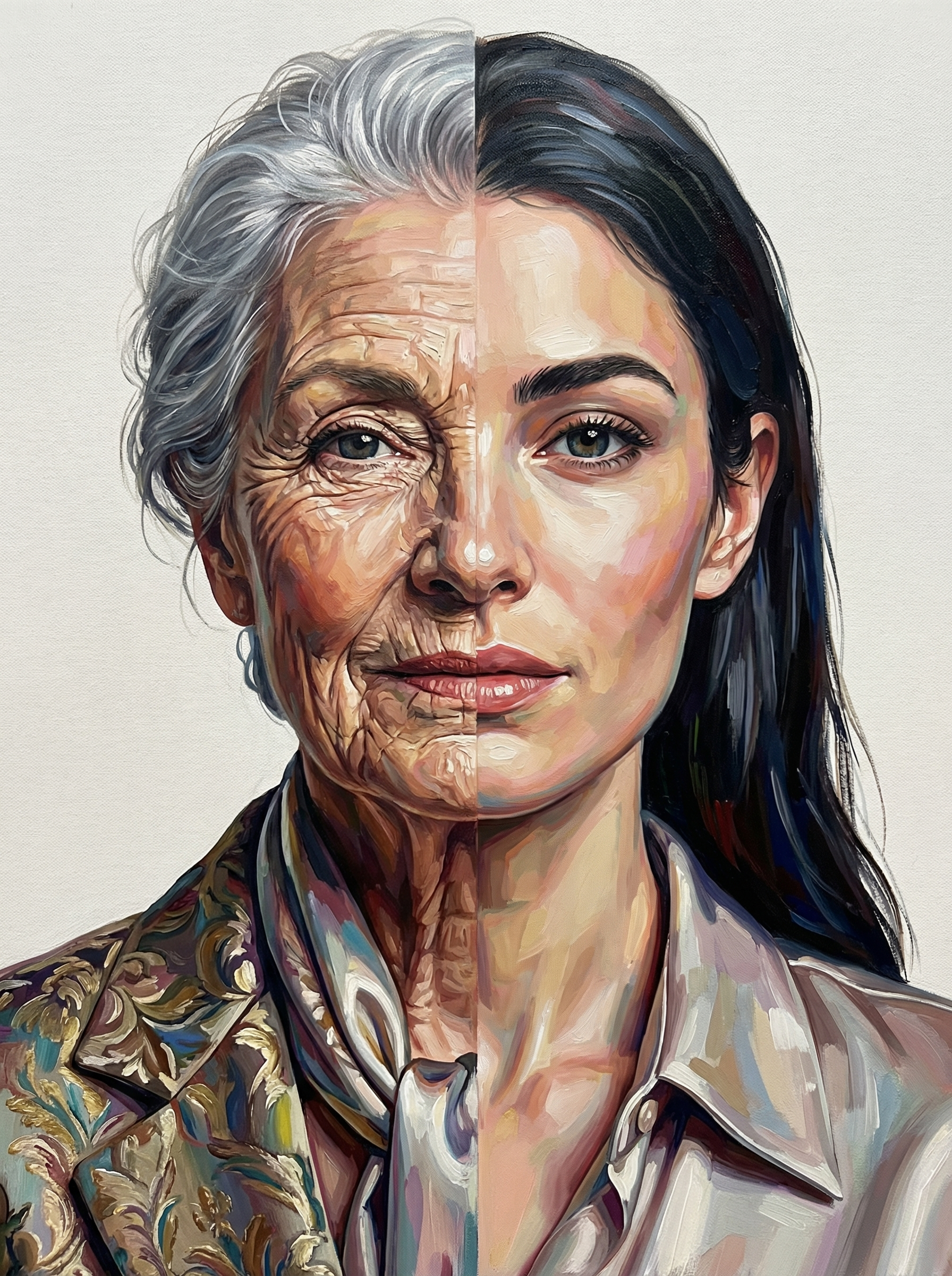 Dual Reflection Portrait (100 Color Diamond Painting) Diamond Painting kit