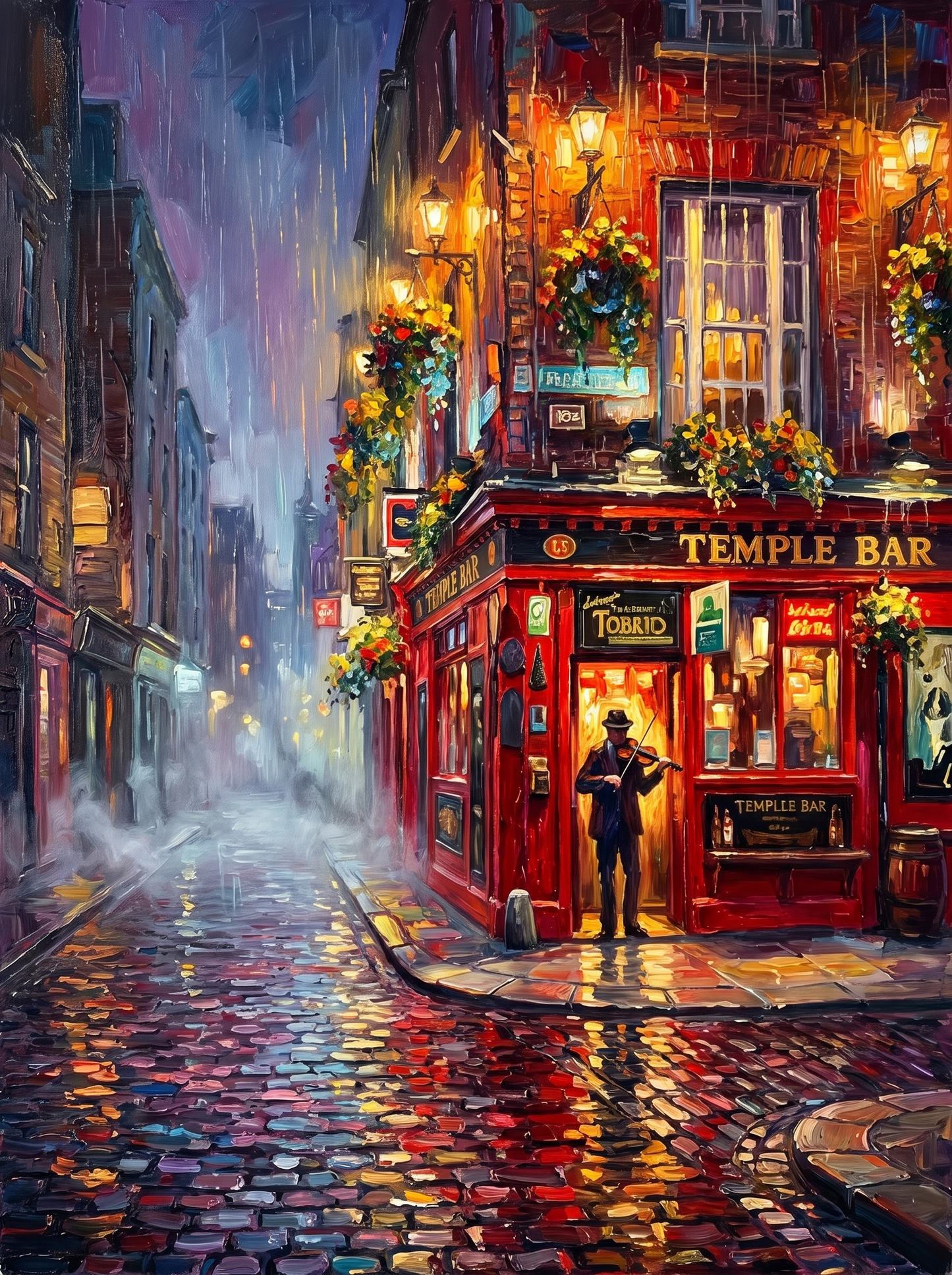 Temple Bar in the Rain, Dublin