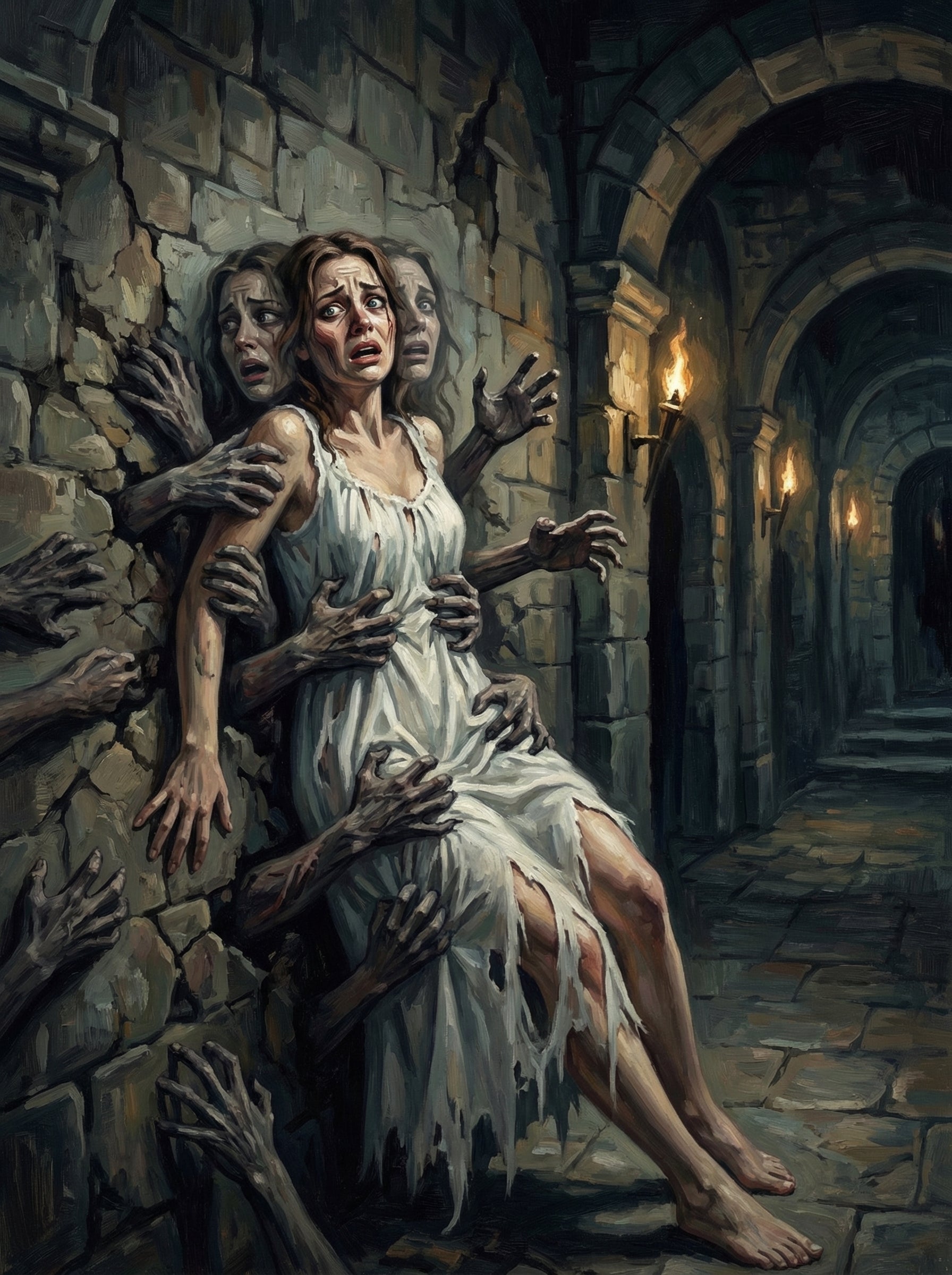 Dungeon Woman Escape (100 Color Diamond Painting) Diamond Painting kit