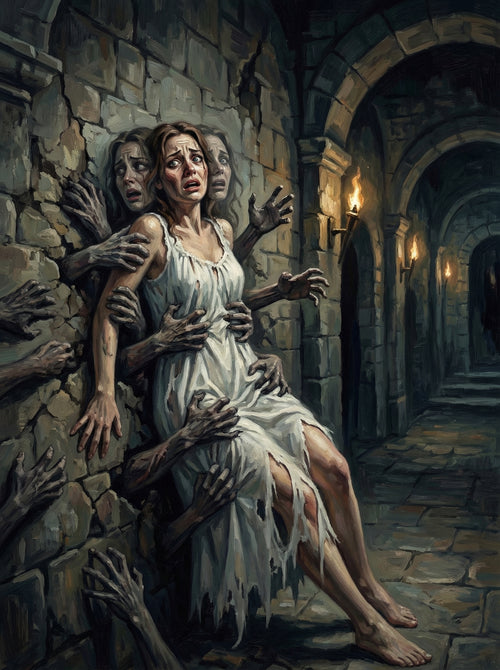 Dungeon Woman Escape (100 Color Diamond Painting) Diamond Painting kit