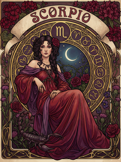 Scorpio Night Empress (100 Color Diamond Painting)