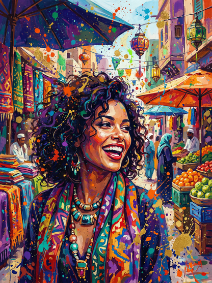 Market of a Thousand Colors (100 Color Diamond Painting) Diamond Painting kit