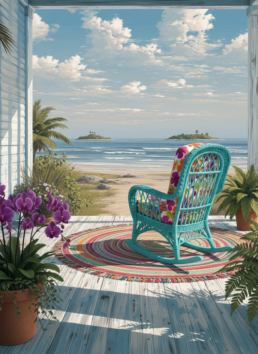 Island Morning (Board Canvas)