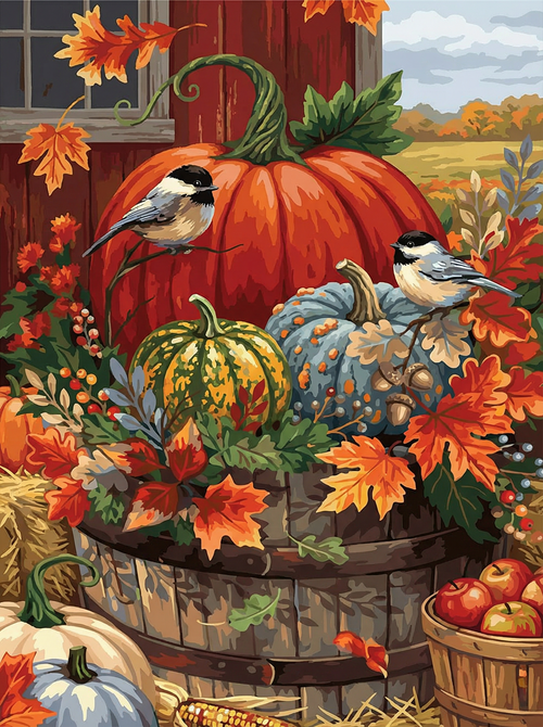 Harvest Garden Birds