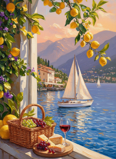 Lemon Coast (Board Canvas) Paint by Numbers kit
