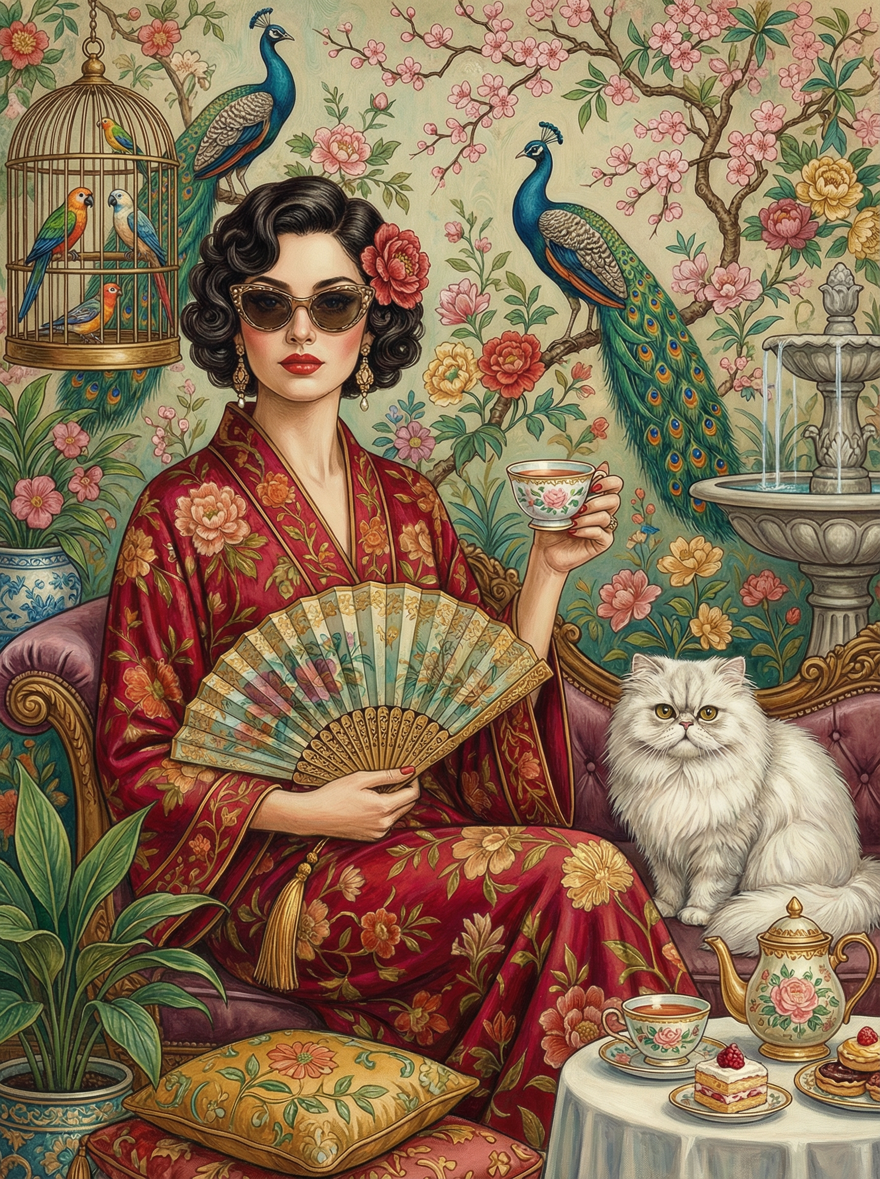 Royal Orchard Tea (Diamond Painting) Diamond Painting kit