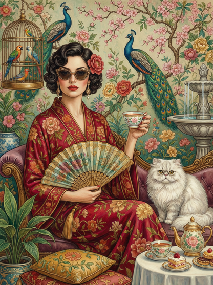 Royal Orchard Tea (Diamond Painting) Diamond Painting kit
