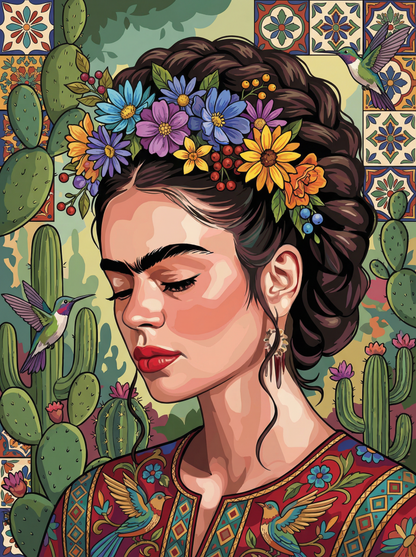 Desert Muse in Bloom (100 Color Diamond Painting) Diamond Painting kit