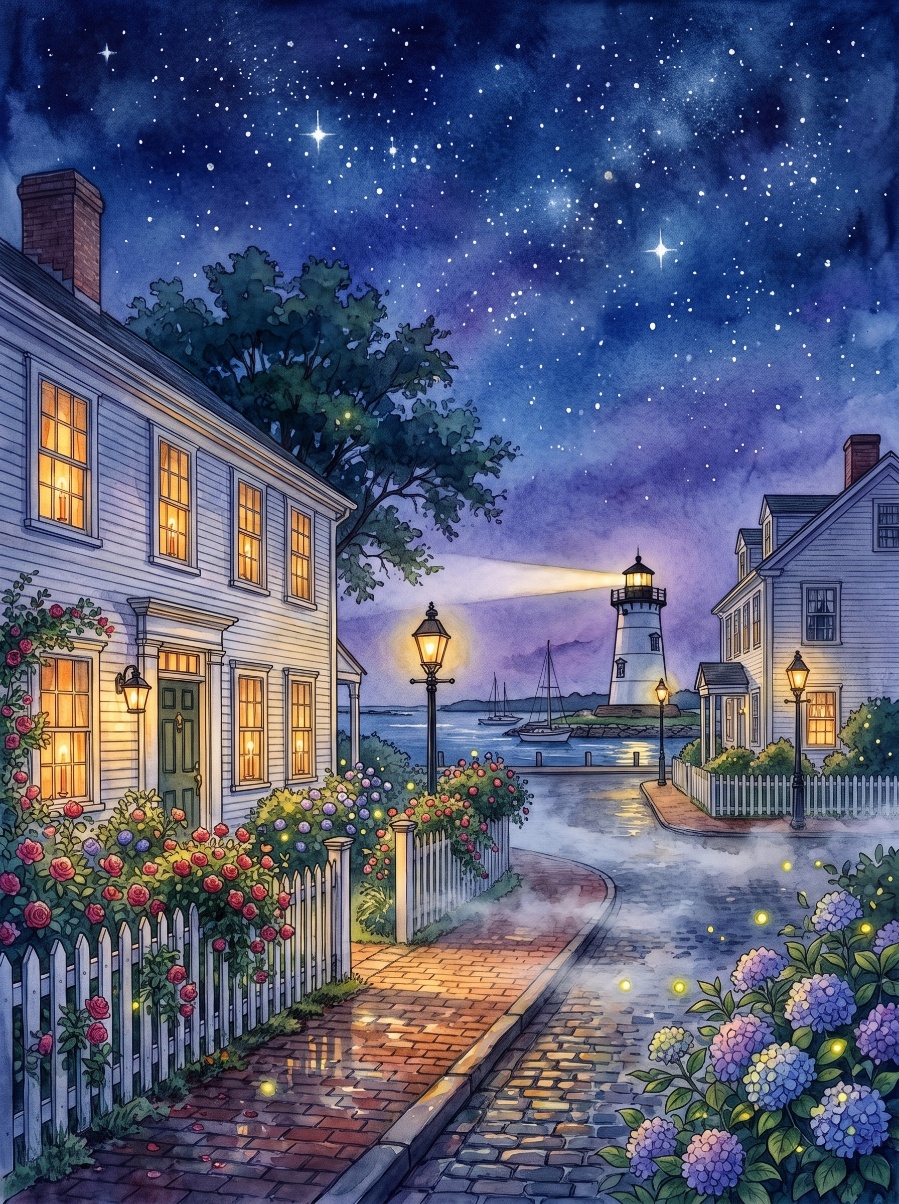 Edgartown Night, Martha's Vineyard
