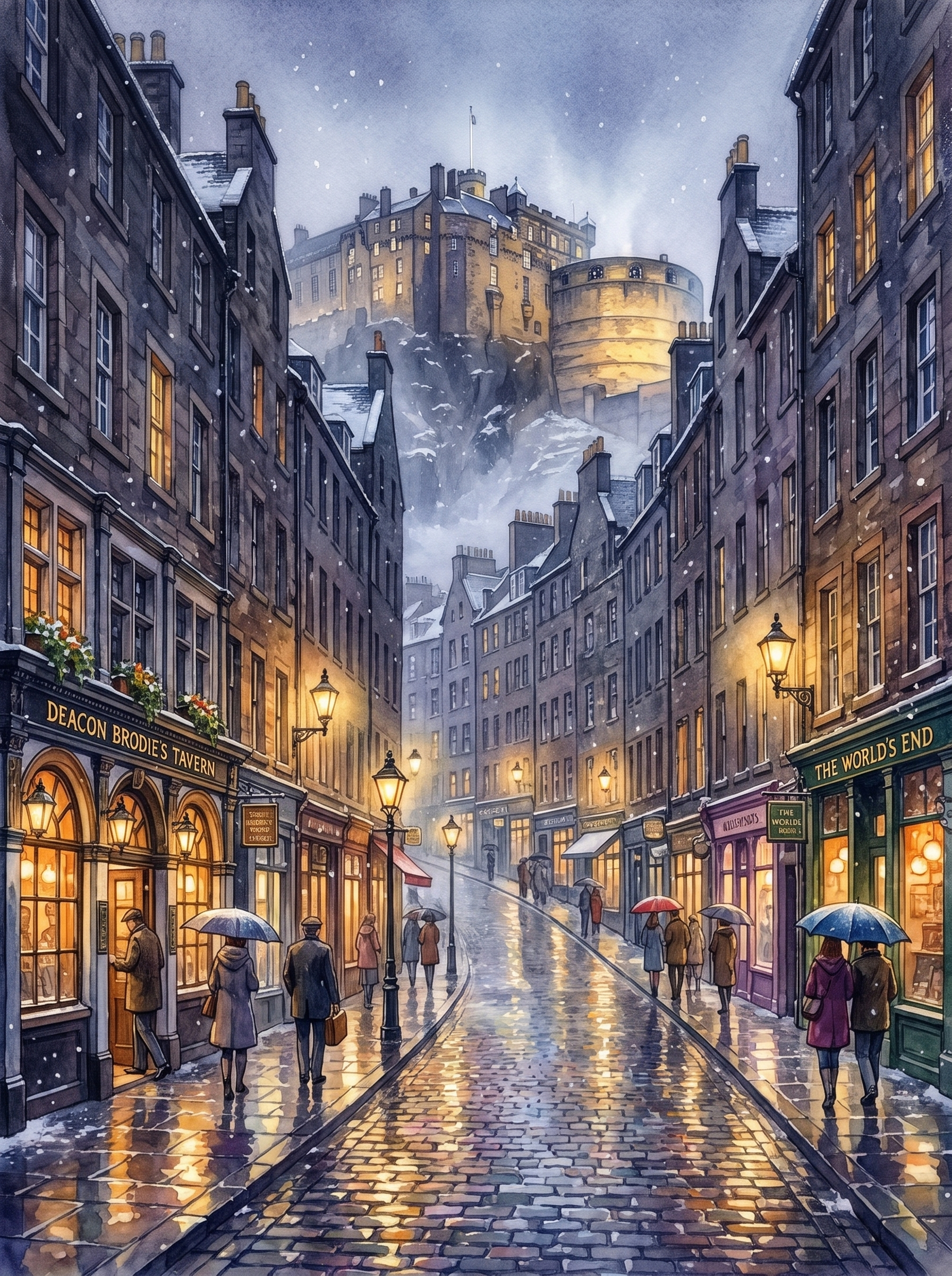 Royal Mile in Mist, Edinburgh