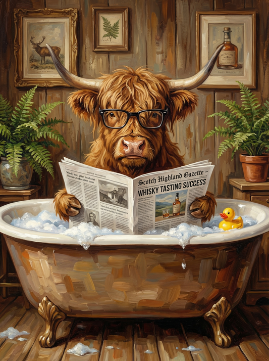 Highland Bubble Reader (Diamond Painting)