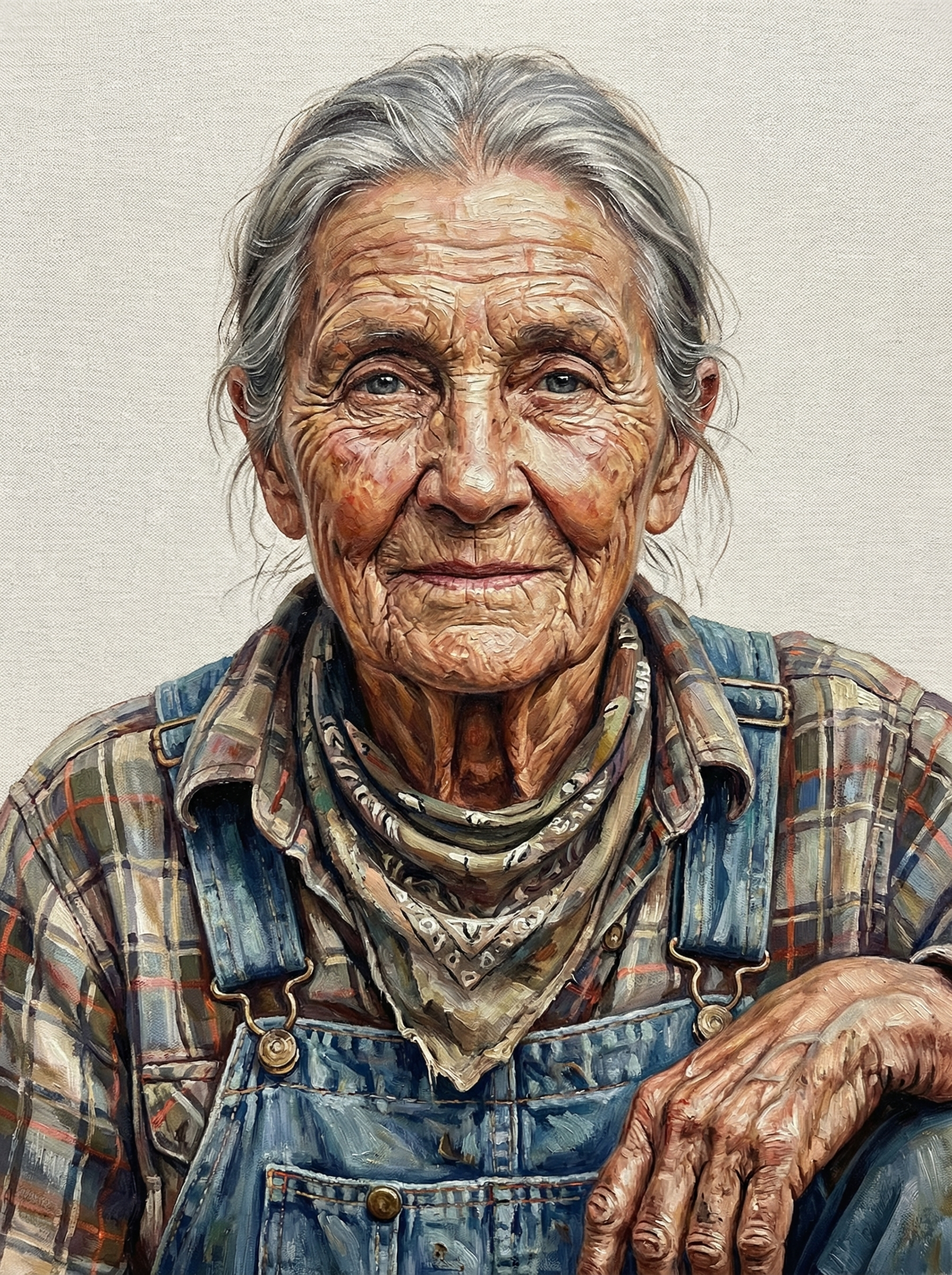 Elderly Rancher Portrait (100 Color Diamond Painting) Diamond Painting kit