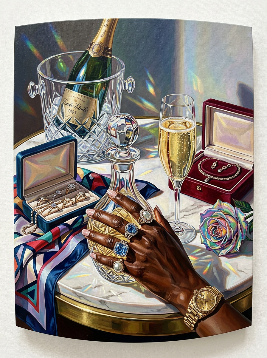 Elegant Champagne Celebration (Diamond Painting) Diamond Painting kit
