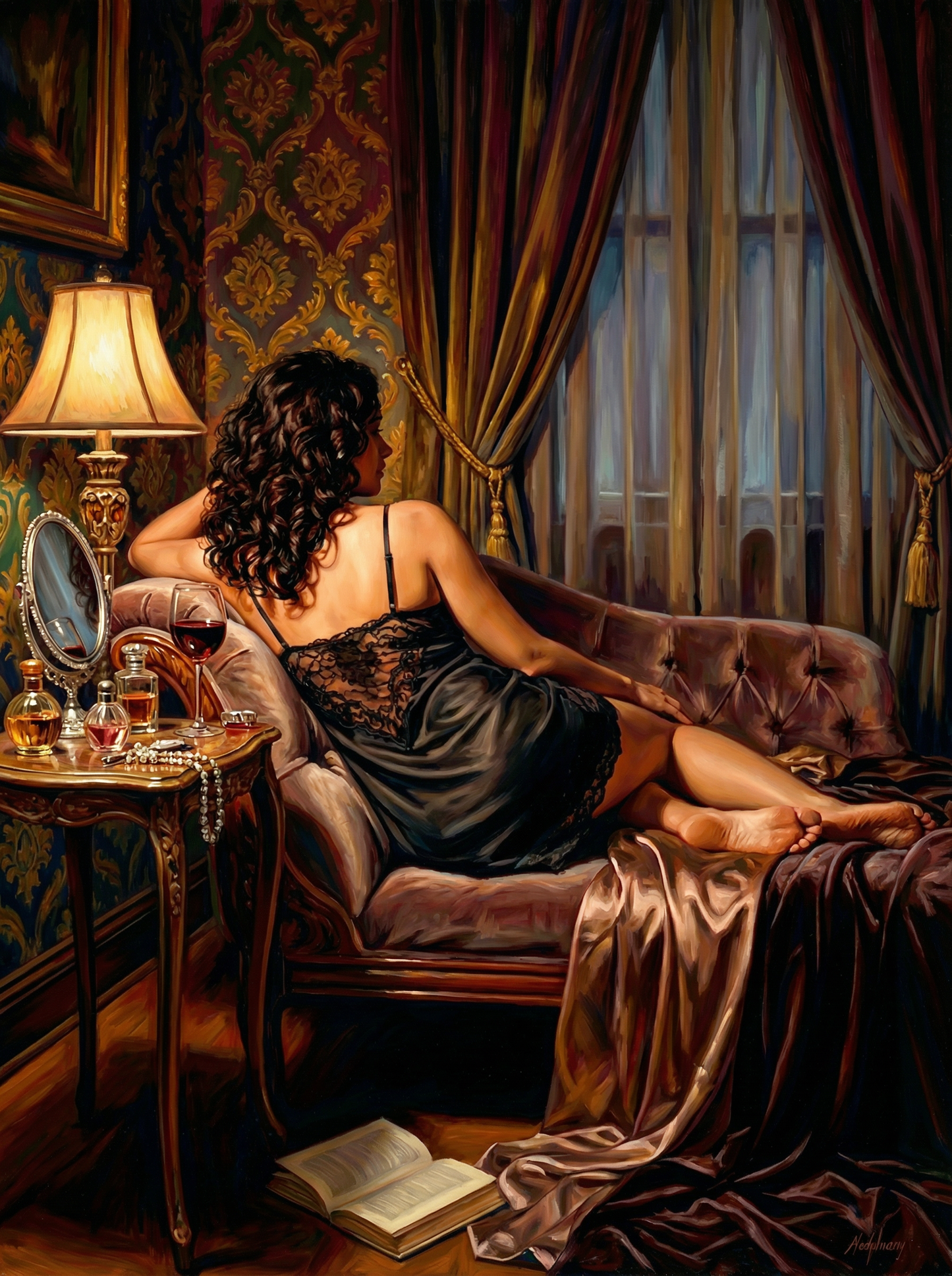 Elegant Evening Retreat (100 Color Diamond Painting)
